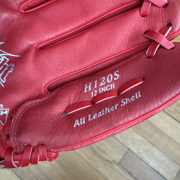 Rawlings Youth 12" Red Softball Baseball Glove Highlight Series H120S Right - Picture 6 of 10